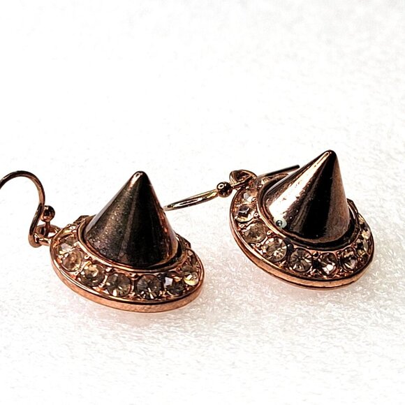 Rose Gold Cone Earrings - Picture 6 of 9